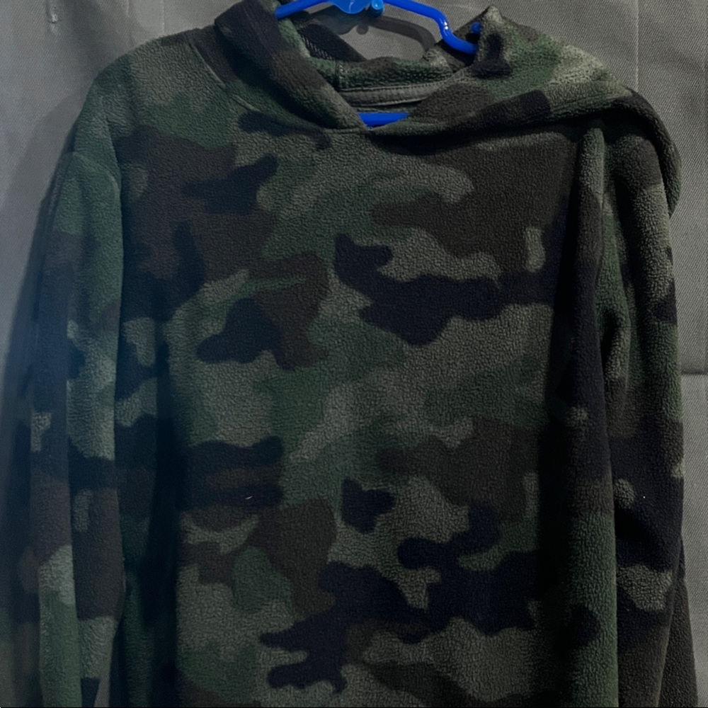 Boys Camouflage Fleece Pullover